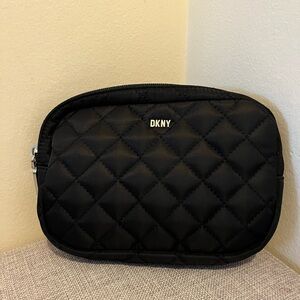 DKNY Black Quilted Pouch